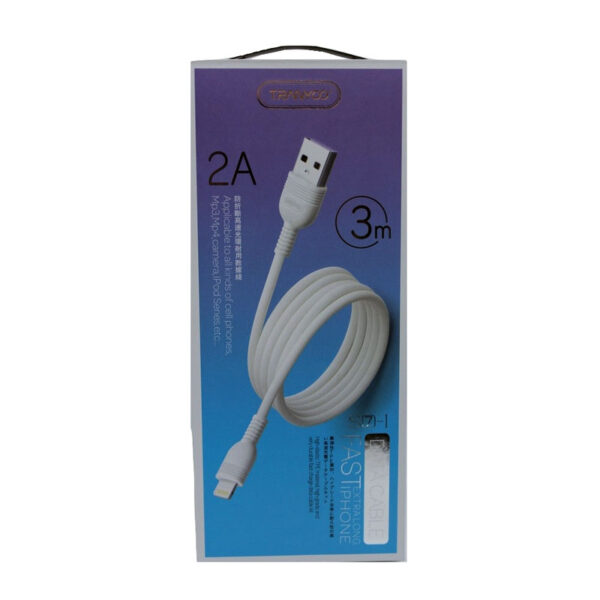 کابل USB به micro-usb ترانیو مدل S7 طول 3 متر 2 آمپر