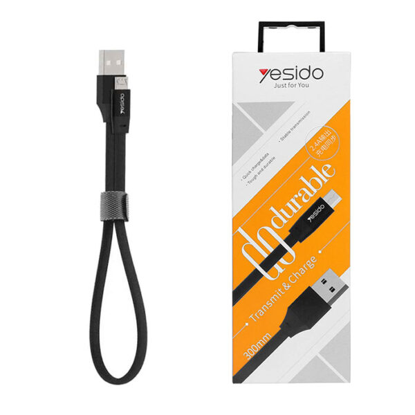 کابل USB به microUSB یسیدو مدل Ca17 طول 30سانتیمتر ۲٫۴ آمپر