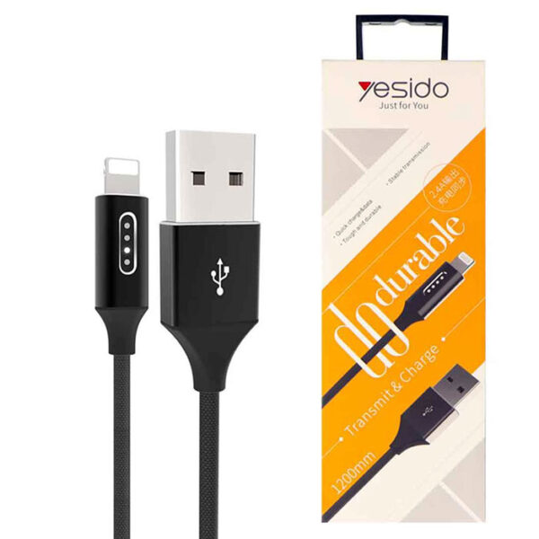 کابل USB به لایتنینگ یسیدو مدل Ca18 طول ۱٫۲متر ۲٫۴ آمپر