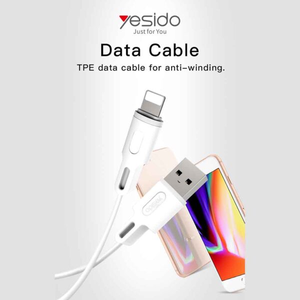Yesido Ca19 USB To Lightning Cable 1.2M 2.4A