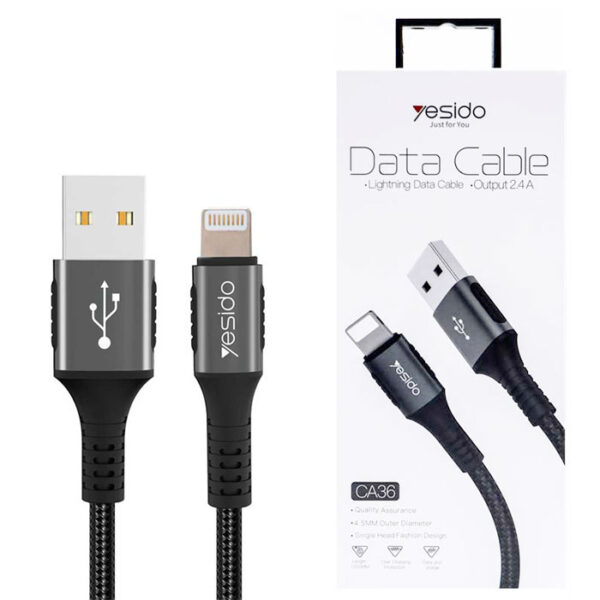 کابل USB به لایتنینگ یسیدو مدل Ca36 طول ۱٫۲متر ۲٫۴ آمپر