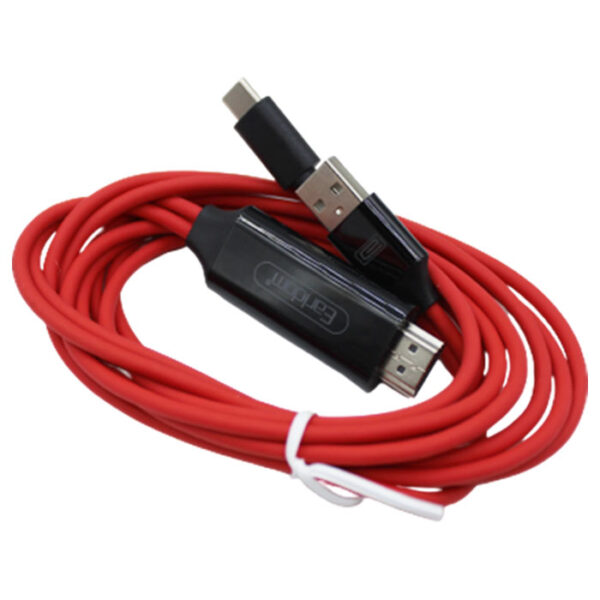 خرید کابل تبدیل Type-C به HDMI ارلدام مدل ET-W12 به طول 2 متر