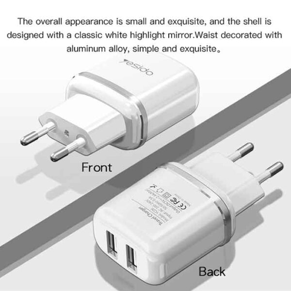 Yesido YC26 wall charger With MicroUSB Cable