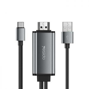 کابل Type-Cبه Hdmi یسیدو 4k مدل HM02 طول 1.8 متر