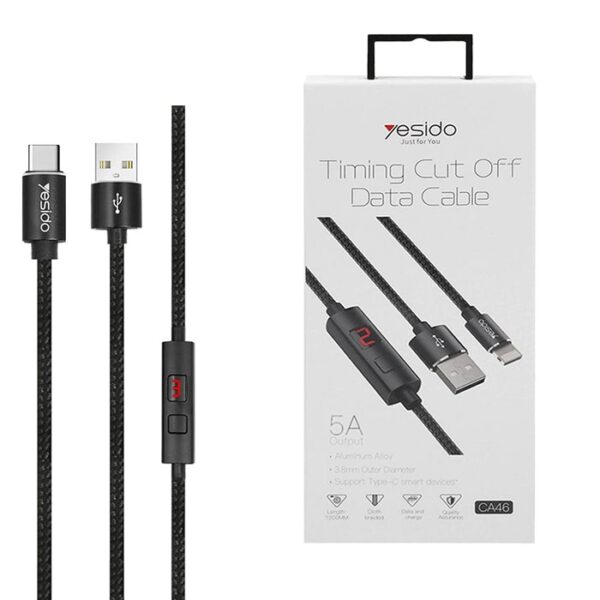 خرید کابل USB به Type-Cیسیدو مدل Ca46 طول 1.2متر ۲٫۴ آمپر