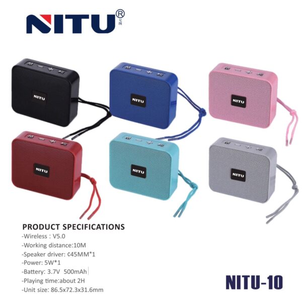 اسپیکر قابل حمل نیتو NITU 10