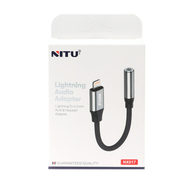 تبدیل Lightning به جک 3.5 میلی متری NITU NX17