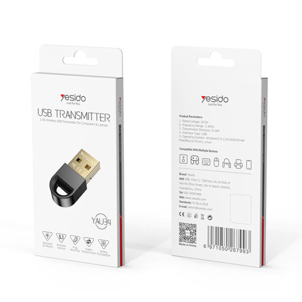 دانگل بلوتوث USB یسیدو YESIDO YAU34