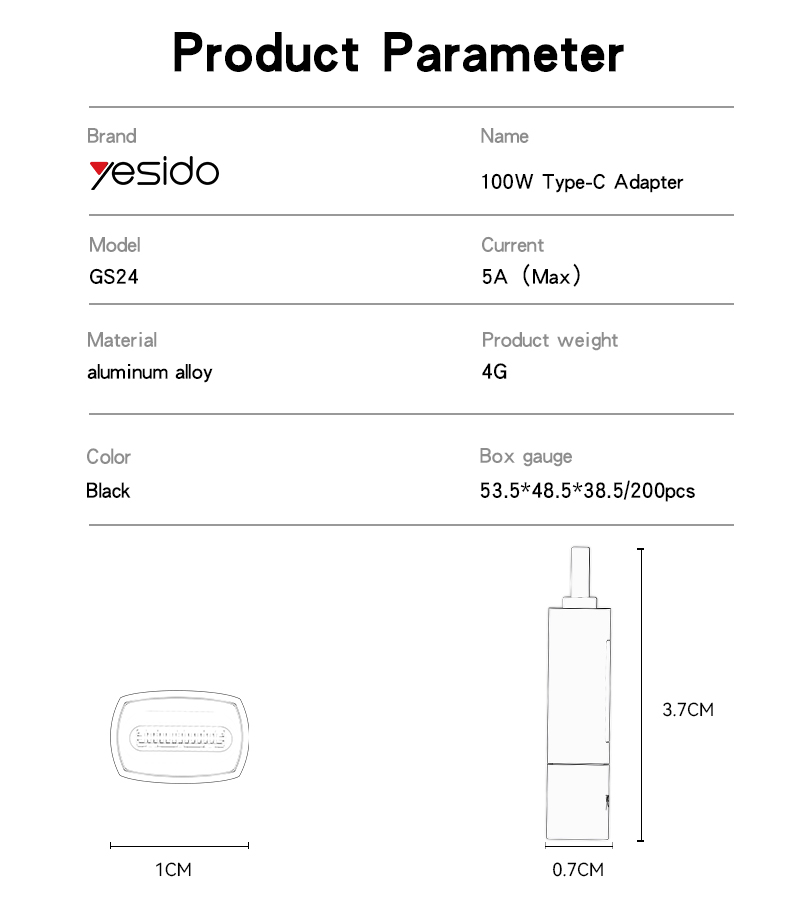 تبدیل دیجیتال تایپسی به تایپسی یسیدو YESIDO GS24 — تصویر ۶