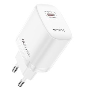 شارژر دیواری فست شارژ یسیدو YC115 +کابل TypeC/TypeC